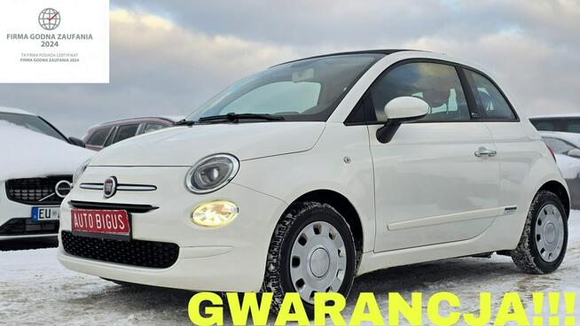 Fiat 500 ledy super stan zarejestrowany biała perła Lębork - zdjęcie 1