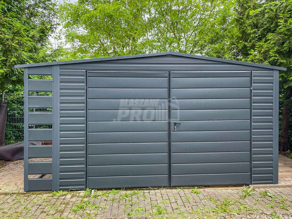 Schowek - Domek Ogrodowy 4x3m + Wiata 0,5m Brama Dwuskrzydłowa GP4550 Rawa Mazowiecka - zdjęcie 5