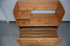 szafka na buty z siedziskiem z drewna dębowego Olsztyn - zdjęcie 4