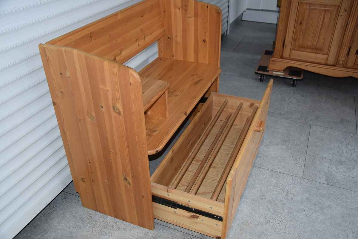 szafka na buty z siedziskiem z drewna dębowego Olsztyn - zdjęcie 5