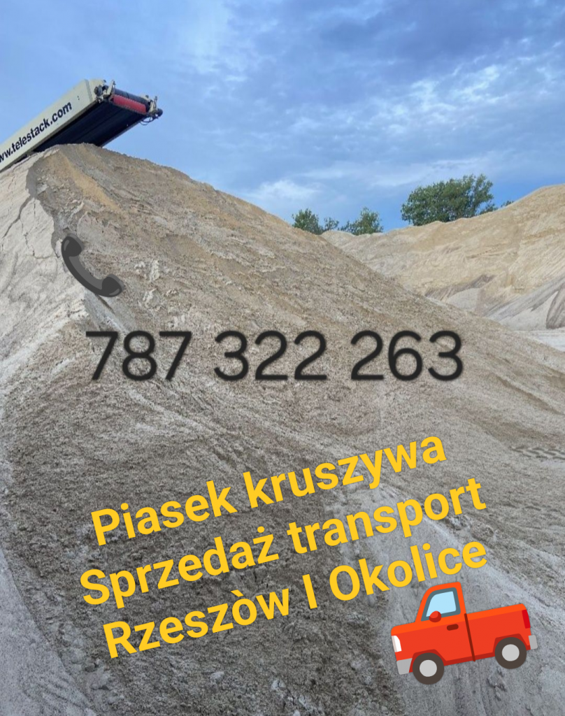 Trzebownisko piasek sprzedaż transport Zaczernie Rudna Wielka Zaczernie - zdjęcie 1