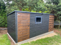 Schowek Domek ogrodowy 4x2mwiata 1m okno drewnopodobny -  dach  ST184 Kościerzyna - zdjęcie 4