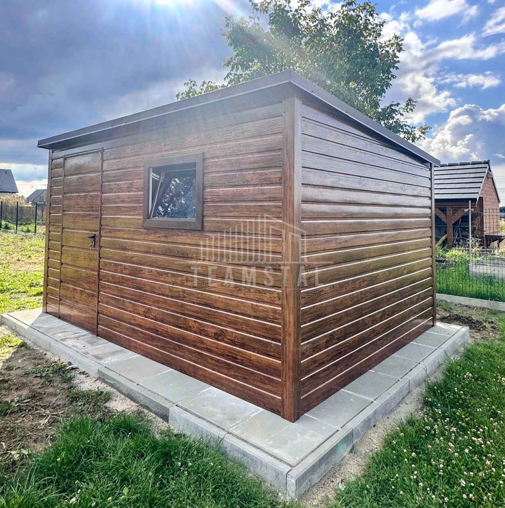 Schowek - domek 4x2,5m - drzwi - okno drewnopodobny dach TS1153 Busko-Zdrój - zdjęcie 3