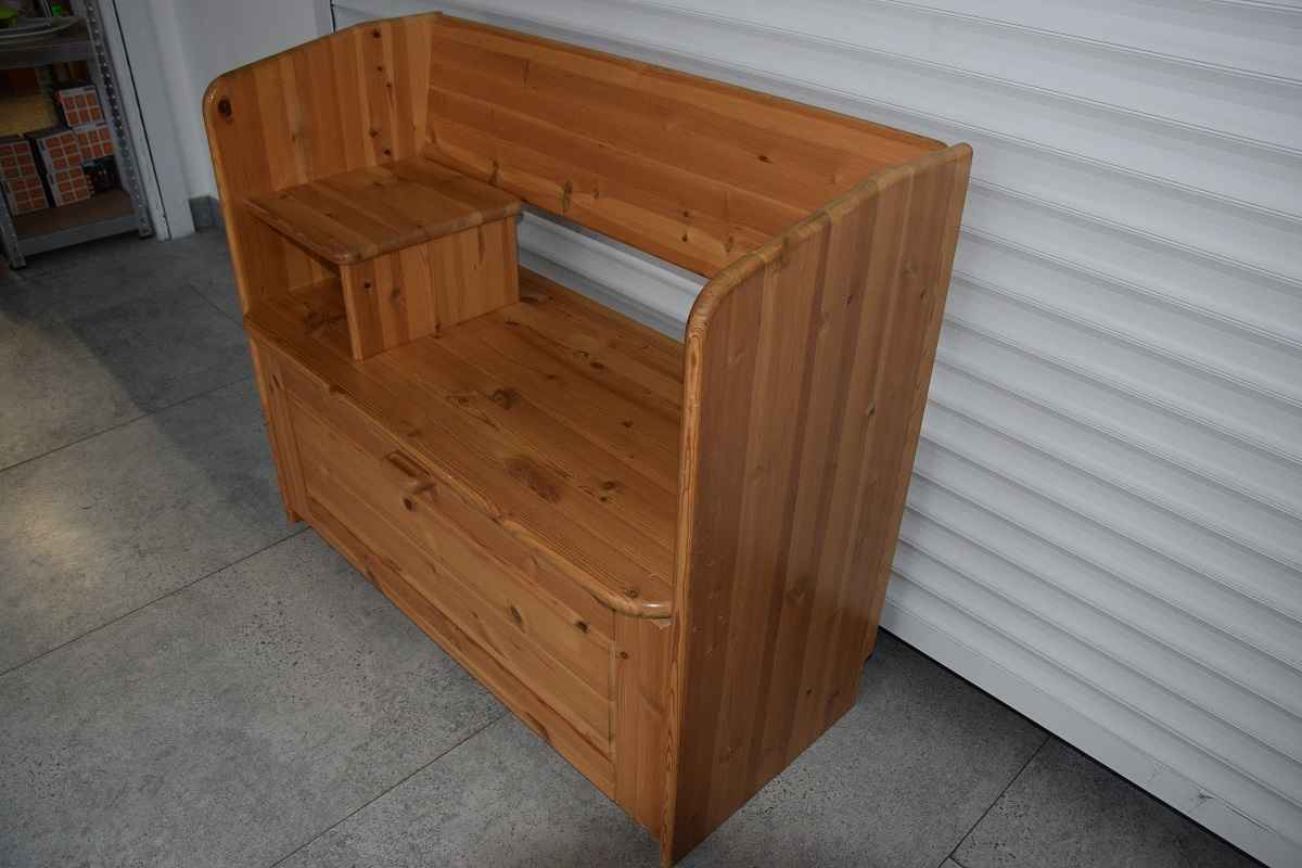 szafka na buty z siedziskiem z drewna dębowego Olsztyn - zdjęcie 3