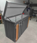 Zabudowa koszy na śmieci wiata śmietnikowa 177x65x110 cm 3x120L ID1150 Tarnów - zdjęcie 2