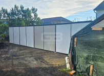 Rząd garaży 12x6m wolnostojcy - spad w tył - brama dwuskrzydłowa GB190 Legnica - zdjęcie 2