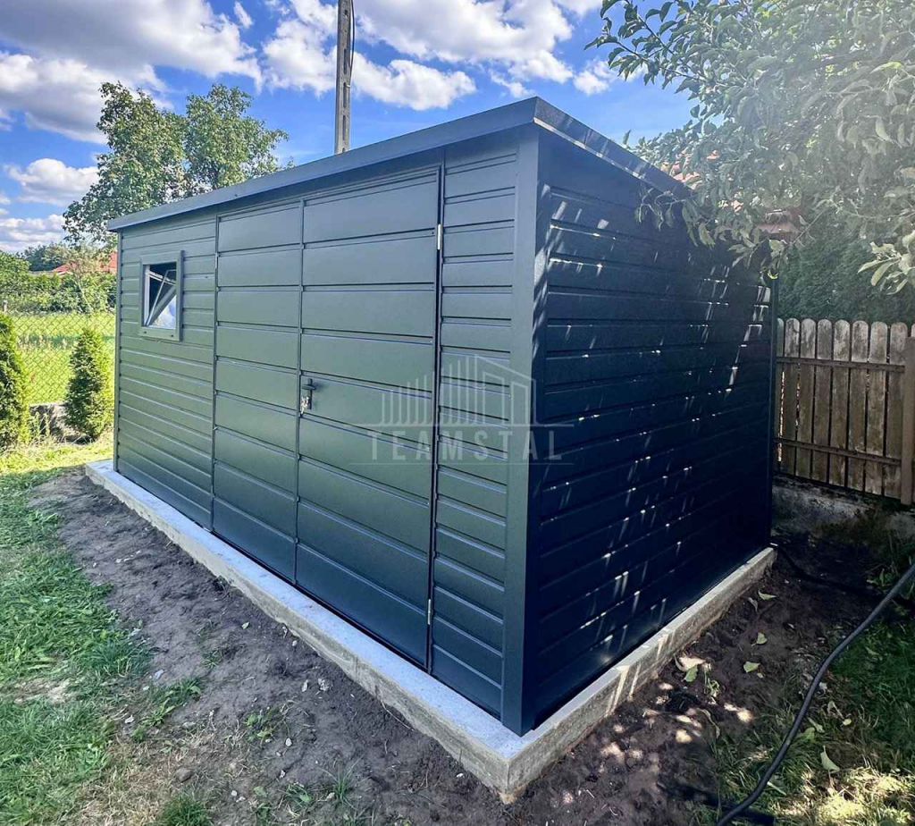 Schowek - domek ogrodowy 4,5x2m brama dwuskrzydłowa okno dach TS1156 Otwock - zdjęcie 2