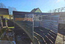 Wiata śmietnikowa 4x2,1m Antracyt jasny orzech Schowek ogrodowy GP358 Otwock - zdjęcie 4