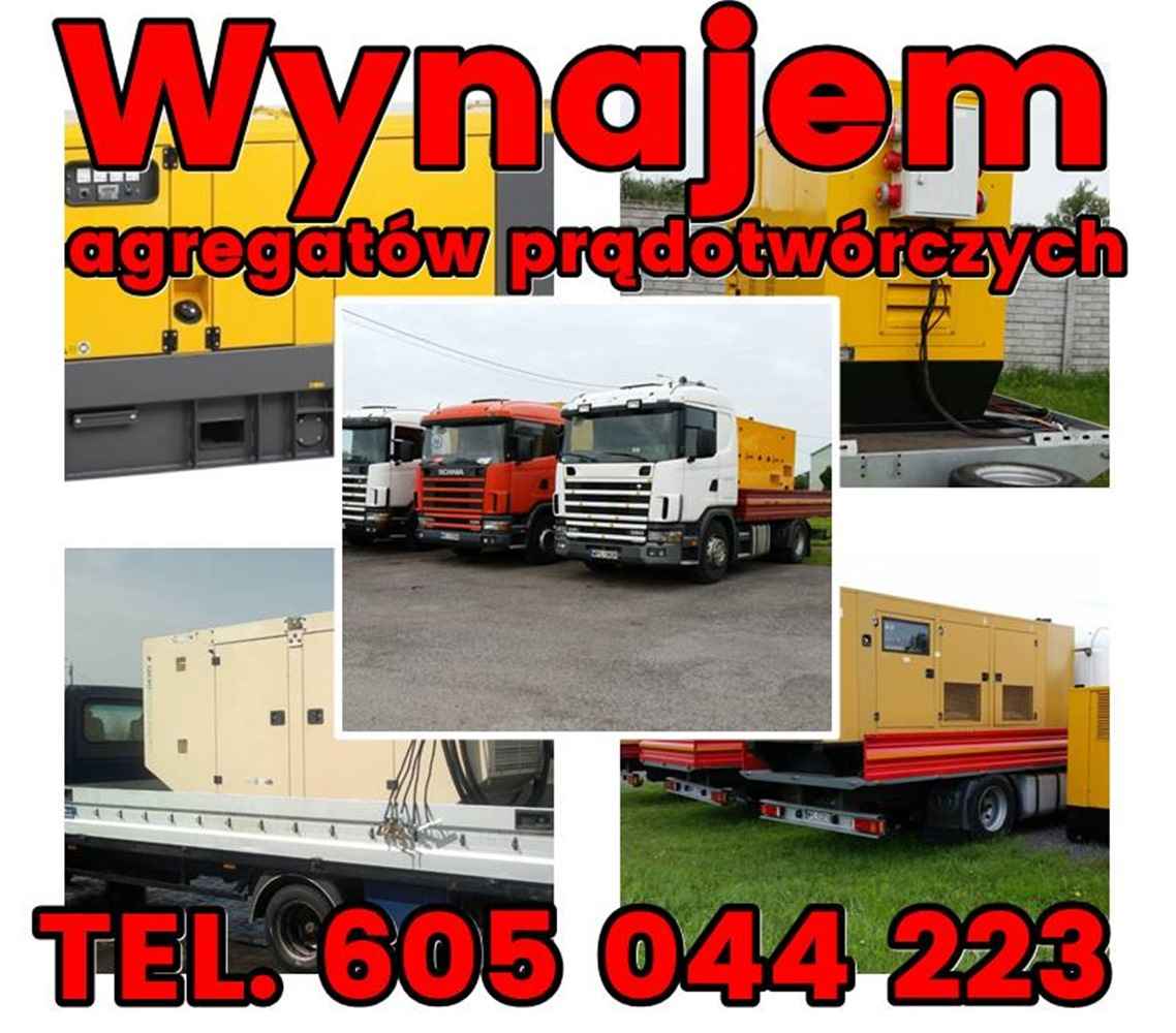Agregat prądotwórczy wynajem, cała Polska Płock - zdjęcie 1