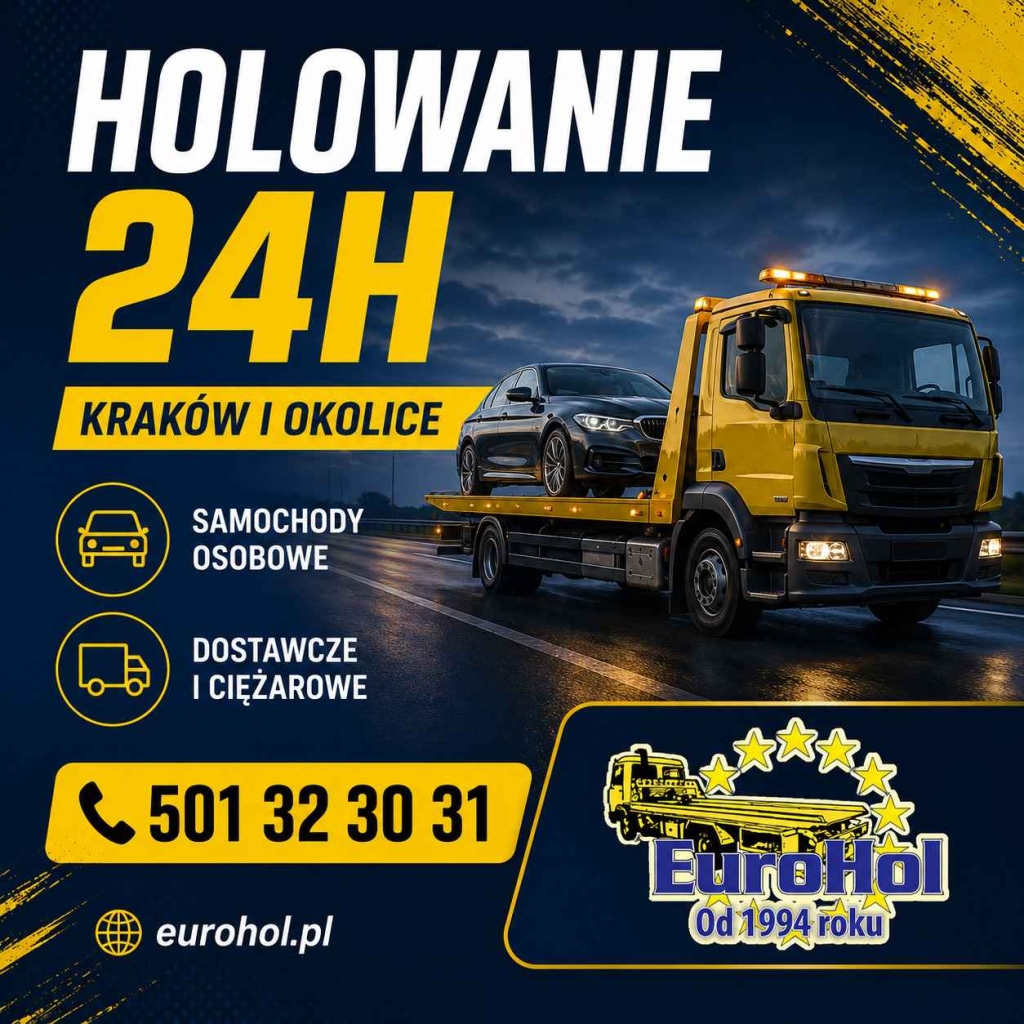 Holowanie aut - Euro Hol Kraków Krowodrza - zdjęcie 1