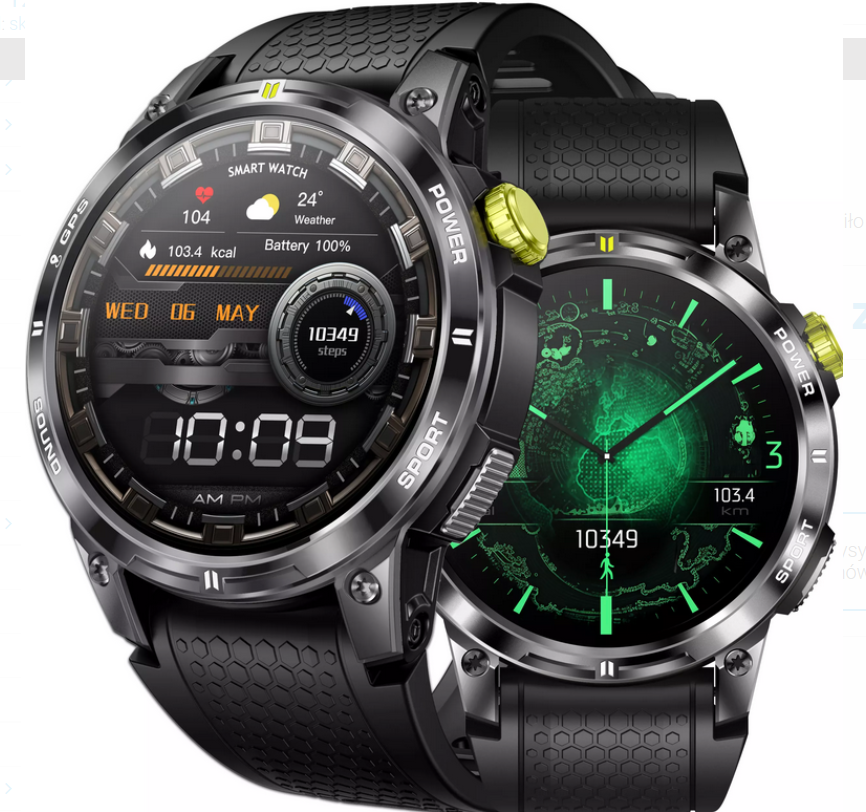 Smartwatch NX18 Pro Inteligentny sportowy 466x466 Amoled,GPS ,Android Nowe Miasto - zdjęcie 2