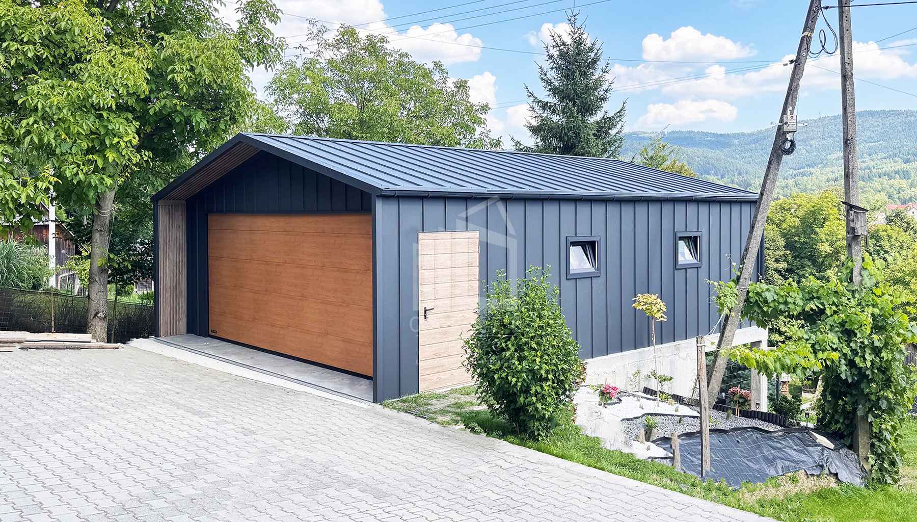 Garaż blaszany 6x8 m brama drzwi 4x okno dach rynny ID1297 Rawa Mazowiecka - zdjęcie 4