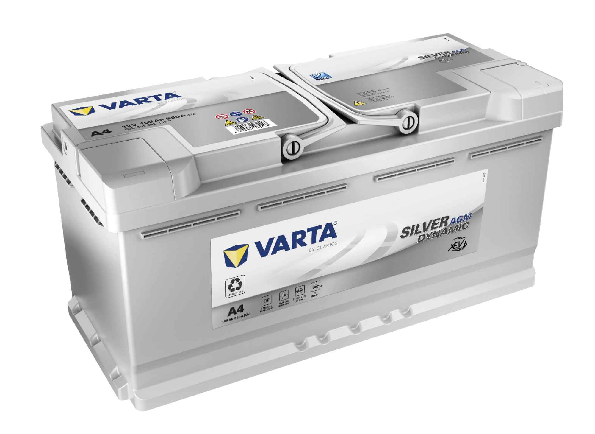 Akumulator 105Ah 950A Varta Silver Dynamic A4 start/stop Krzyki - zdjęcie 1