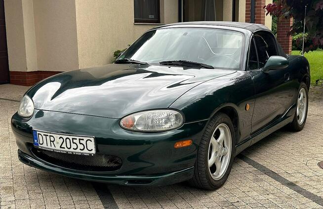 Mazda MX-5 1.6i 110KM Skóry Bardzo Ładny Egzemplarz Zarejestrowana Wrocław - zdjęcie 4