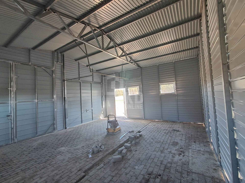 Hala 7,5x6m brama uchylna i dwuskrzydłowa 4x okno drzwi rynny TKD387 Nowy Dwór Mazowiecki - zdjęcie 9