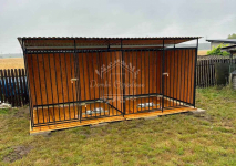 Kojec dla psów 4x2m drewniana podłoga - uchwyt na miski ID1043 Zakopane - zdjęcie 3