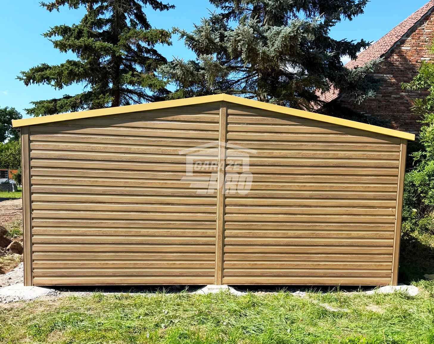 Domek ogrodowy 2,5x5 m + wiata 1,5x5 m drzwi 2x okno rynny GP755 Ruda Śląska - zdjęcie 4