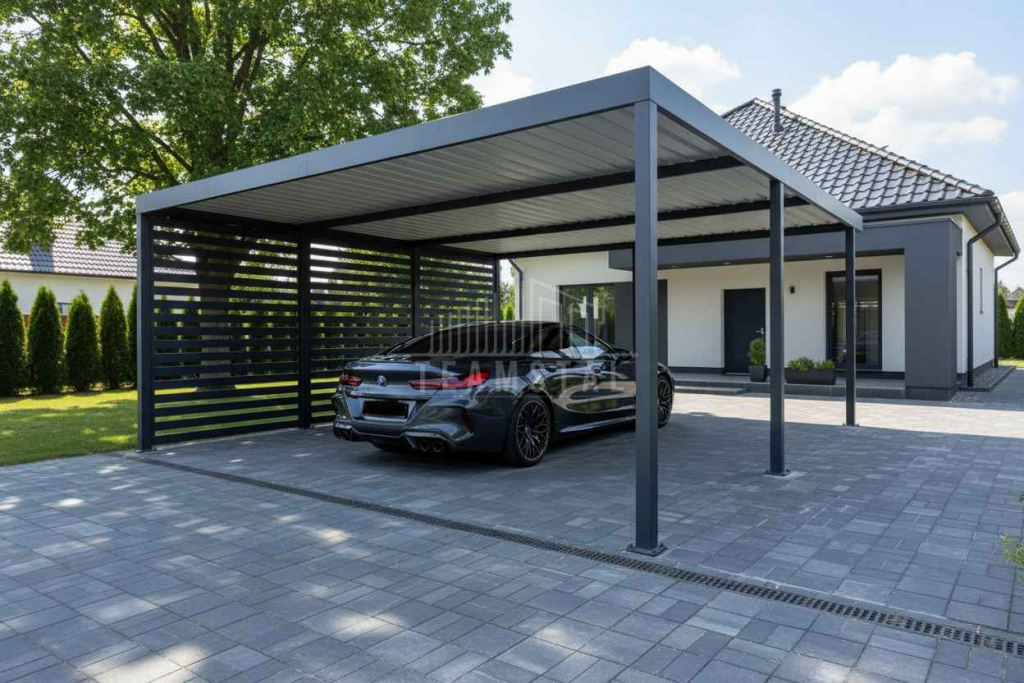 CarPort PREMIUM - wiata samochodowa 6x5 - dodatkowa zabudowa TS1248 Nowy Tomyśl - zdjęcie 3