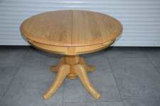 stół rozkładany i 4 krzesła - cały komplet z drewna dębowego Olsztyn - zdjęcie 3