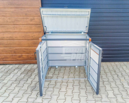 Zabudowa koszy na śmieci obudowa kubłów 120x65x110 cm 2x120L GP509 Olsztyn - zdjęcie 4