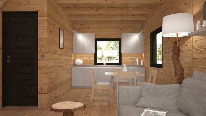 Drewniany Domek 5×8 m Całoroczny – Wytrzymała Konstrukcja Bemowo - zdjęcie 8