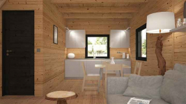 Drewniany Domek 5×8 m Całoroczny – Wytrzymała Konstrukcja Bemowo - zdjęcie 8