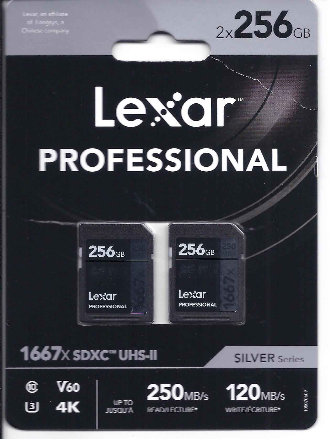 Lexar Professional 2-pak 2x256 GB 250/120 MB/s 4K Bemowo - zdjęcie 1