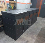 Zabudowa koszy na śmieci wiata śmietnikowa 345x80x120 cm 5x240L GP343 Iława - zdjęcie 2