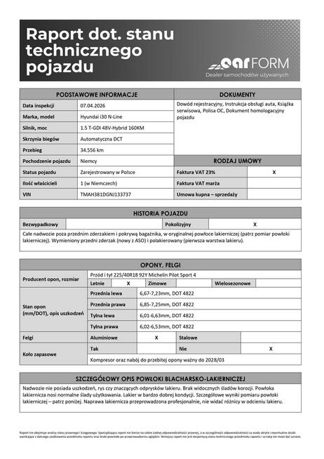 Hyundai i30 N-Line|Bogate wyposażenie|Tylko 34.600km|F-ra VAT 23% Gortatowo - zdjęcie 7