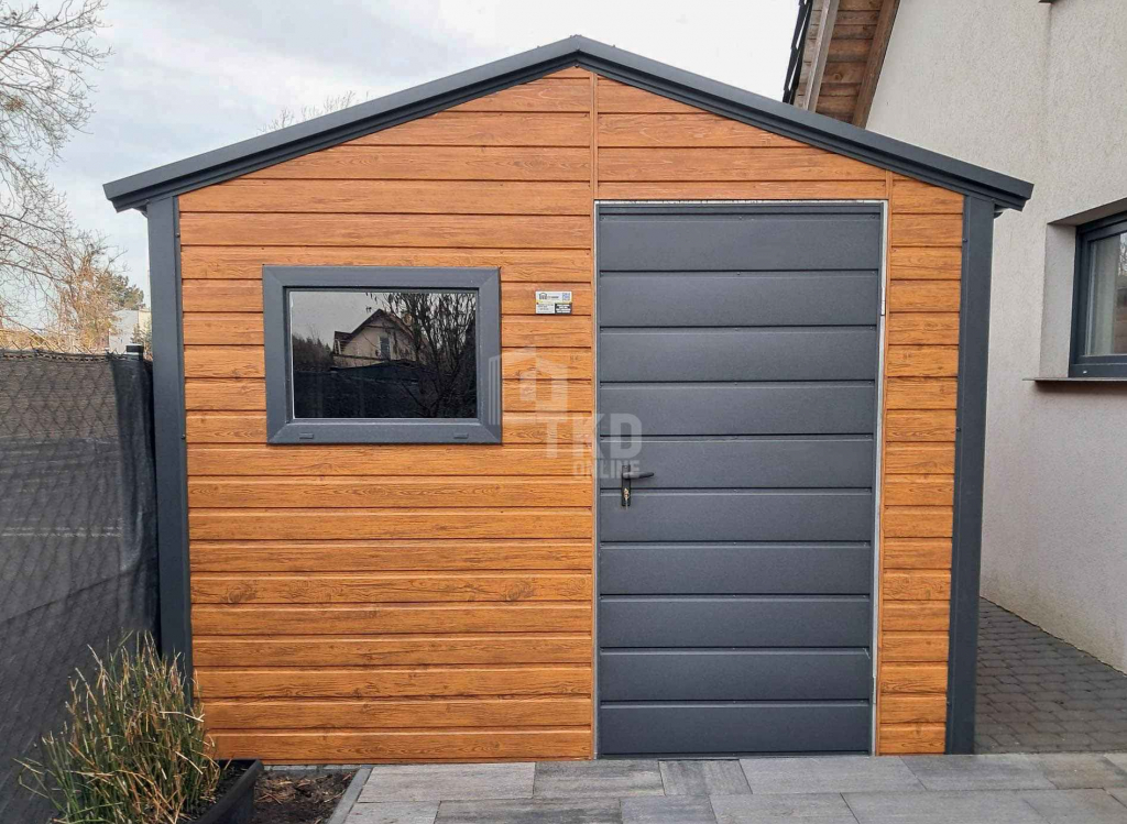 Schowek - domek ogrodowy 3x4m + wiata 1m Drzwi okno rynny dach TKD255 Czersk - zdjęcie 3