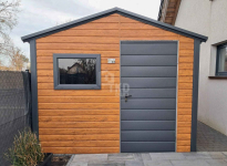 Schowek - domek ogrodowy 3x4m + wiata 1m Drzwi okno rynny dach TKD255 Czersk - zdjęcie 3