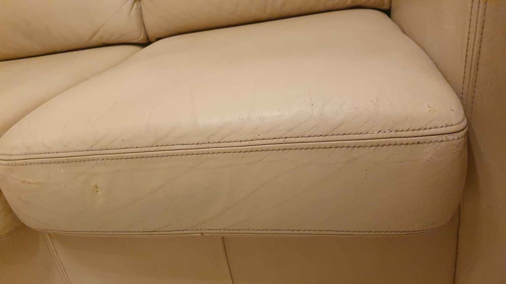 Kanapa (sofa) skórzana 167 cm b. wygodna teraz 350 zł Bemowo - zdjęcie 9