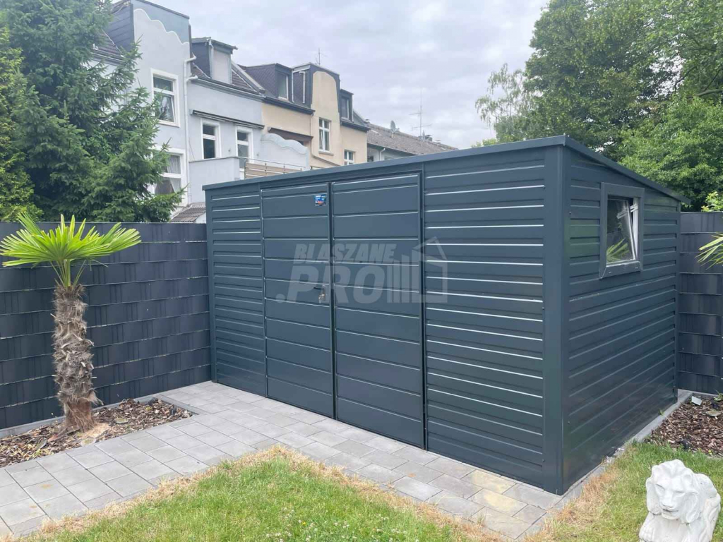Domek ogrodowy 5x3 brama dwuskrzydłowa  + okno Dach spad w tył  GP116 Legnica - zdjęcie 7