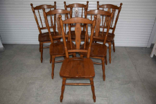 krzesła dębowe 6 sztuk - jak nowe