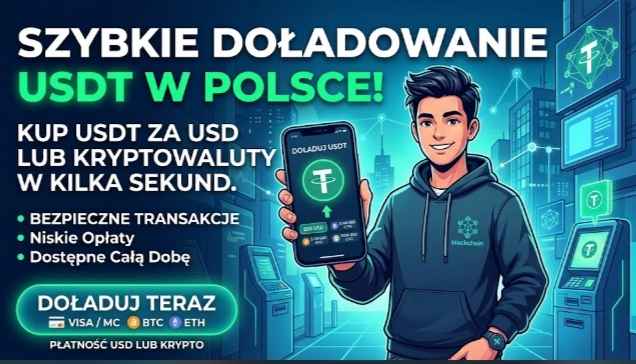 Doładowanie USDT duże kwoty niskie ceny Praga-Południe - zdjęcie 1
