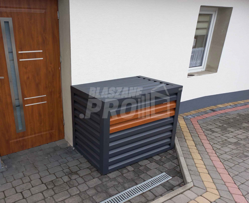 Osłona klimatyzatora - pompy ciepła 90x60x100 cm antracyt GP304 Oświęcim - zdjęcie 2