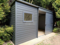 Schowek domek ogrodowy 4x2m drzwi przesuwne okno dach TS1166 Łomża - zdjęcie 4