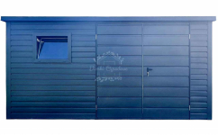 Schowek - domek ogrodowy 4,5x2m  antracyt - dach spad w tył ID1075