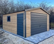 Garaż blaszany 5x6m brama drzwi okno  drewnopodobny dach SO185 Kołobrzeg - zdjęcie 5