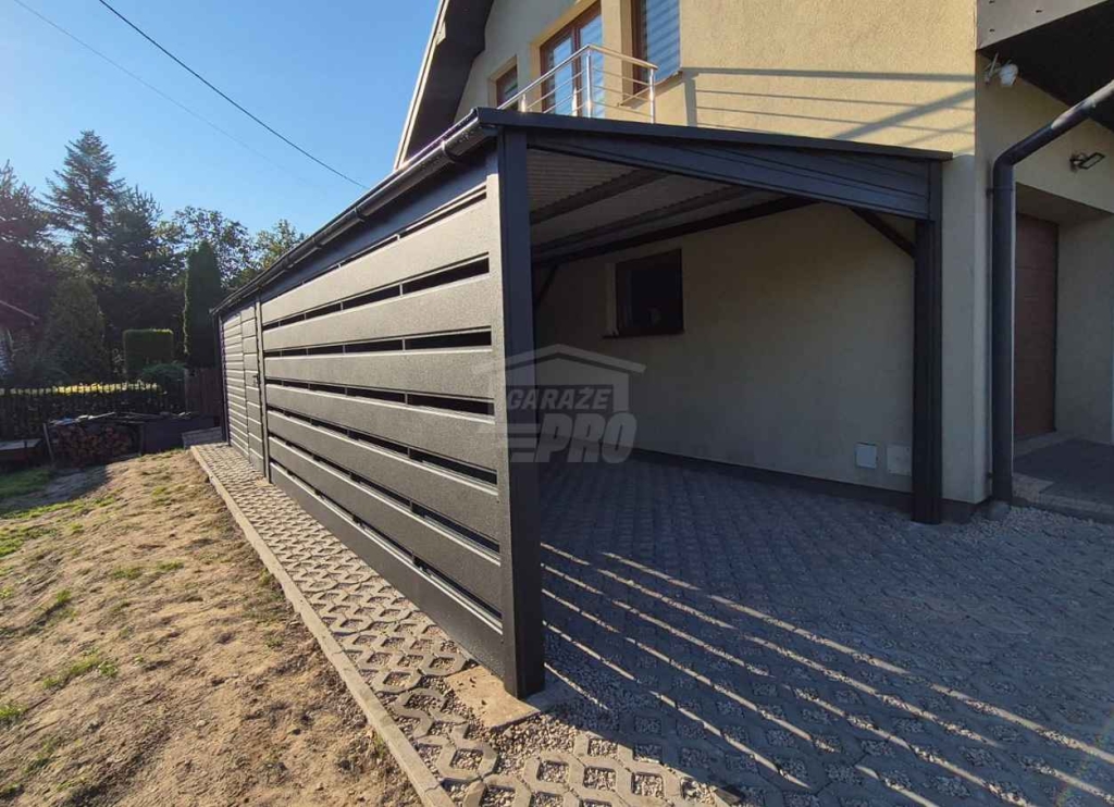 Schowek - domek ogrodowy 3,5x3m - wiata 5m - drzwi  dach rynna GP691 Busko-Zdrój - zdjęcie 6