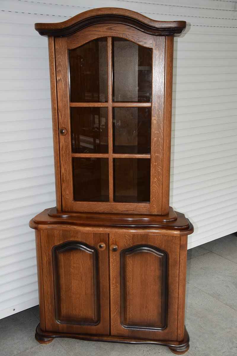 witryna narożna dębowa - jak nowa Olsztyn - zdjęcie 1