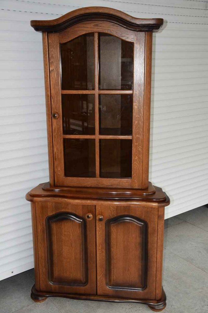 witryna narożna dębowa - jak nowa Olsztyn - zdjęcie 1