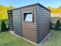 Schowek domek ogrodowy 2,5x2m wiata 1m drzwi okno dach TKD411 Malbork - zdjęcie 3