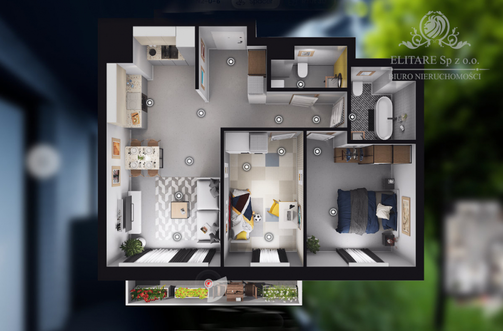 GOTOWE/Mieszkanie 3pok, 61,40m2 z balkonem /Wrocław Szczepin Wrocław - zdjęcie 9