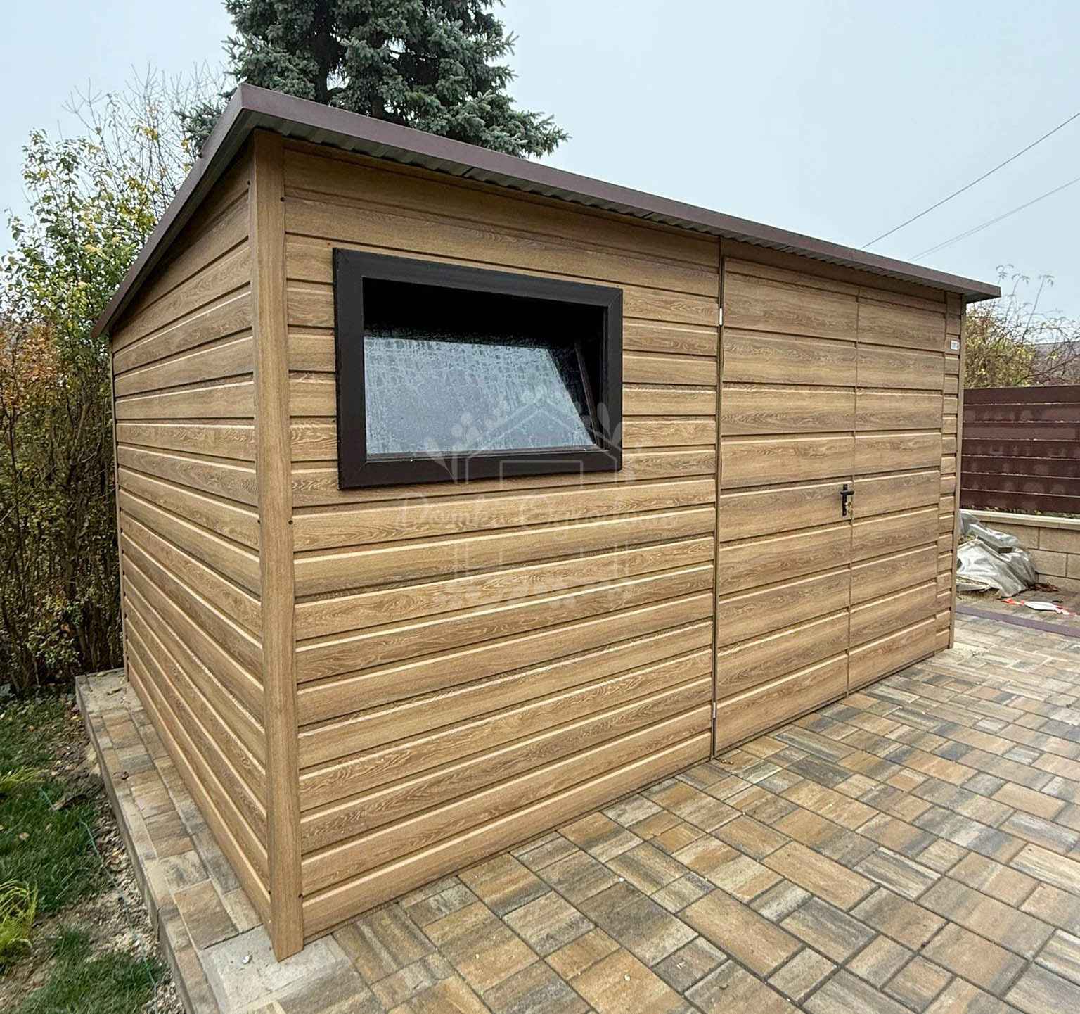 Domek ogrodowy 4x3m okno – winchester – drewnopodobny ID1227 Pabianice - zdjęcie 5