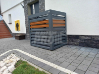 Osłona klimatyzatora - pompy ciepła 80x50x120 cm antracyt GP457 Nowogród - zdjęcie 3