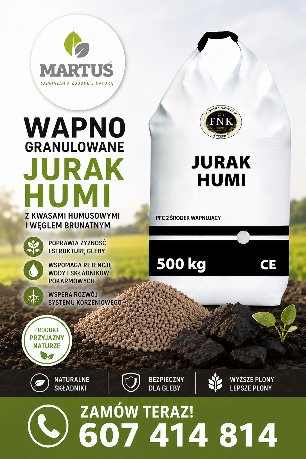 Wapno granulowane JURAK HUMI Złotów - zdjęcie 1