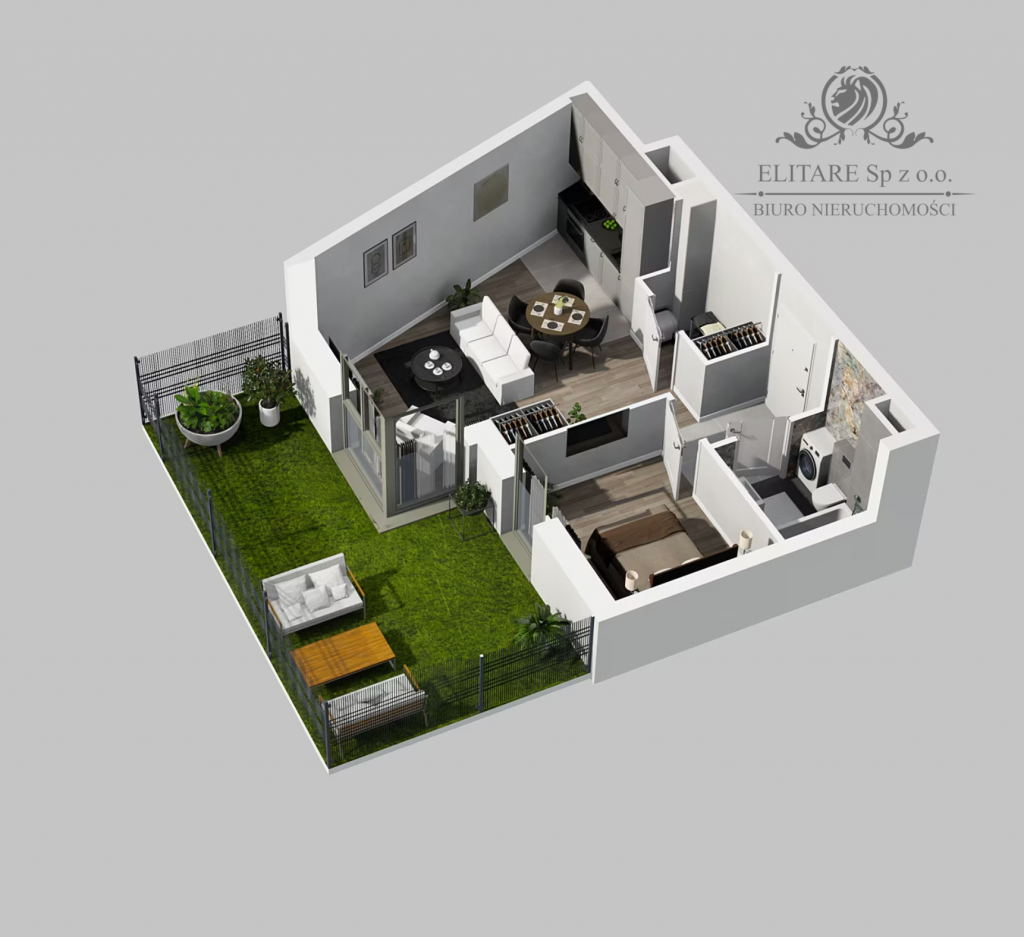 Śliczne mieszkanie z ogrodem 2 pokojowe przy Odrze Wrocław - zdjęcie 11