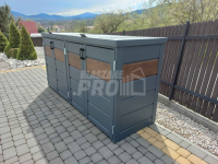 Zabudowa koszy na śmieci wiata śmietnikowa 275x80x120 cm 4x240L GP337 Bełchatów - zdjęcie 3