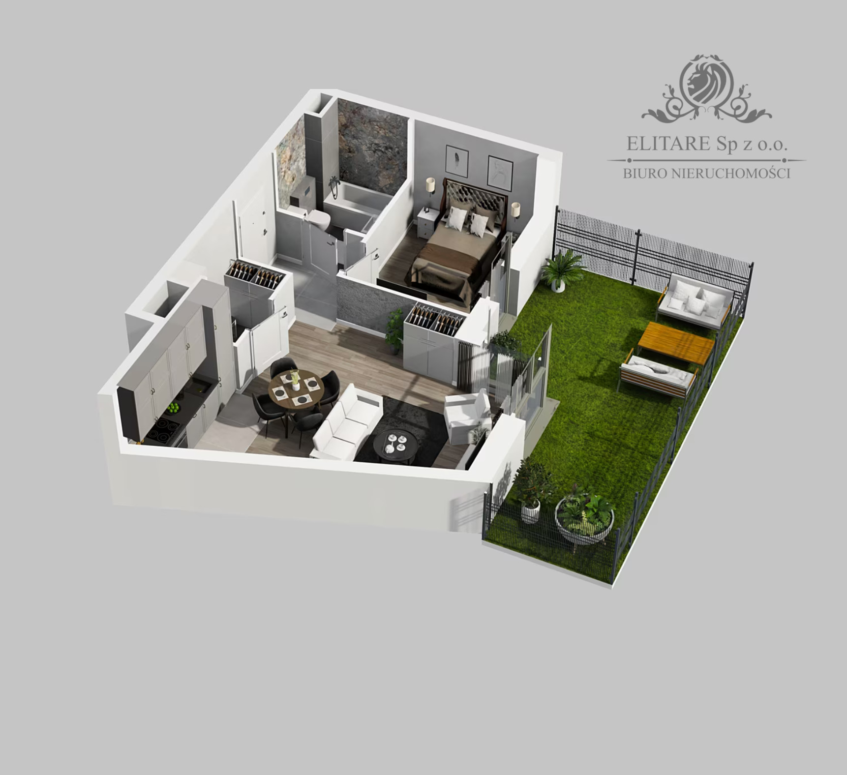 Śliczne mieszkanie z ogrodem 2 pokojowe przy Odrze Wrocław - zdjęcie 9